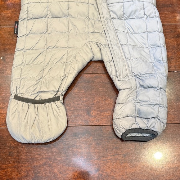 The North Face Gray Quilted Infant Snowsuit - Picture 3 of 3